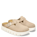 Birkenstock Women's Boston Chunky Suede Leather in Warm Sand