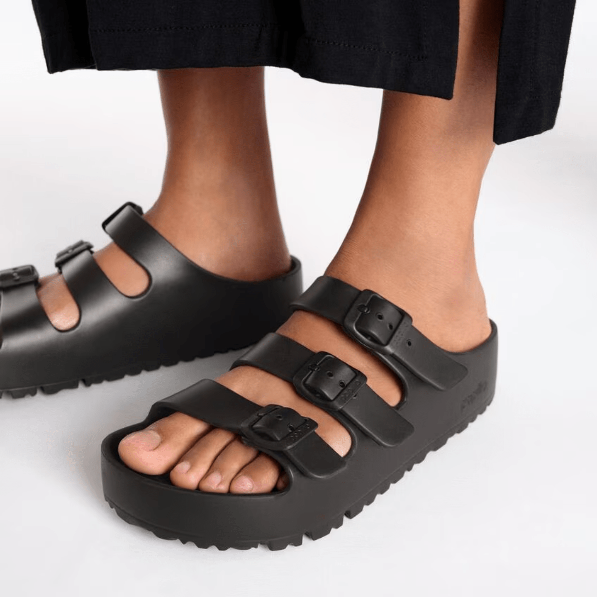 Birkenstock Women's Florida Flex Platform EVA in Black