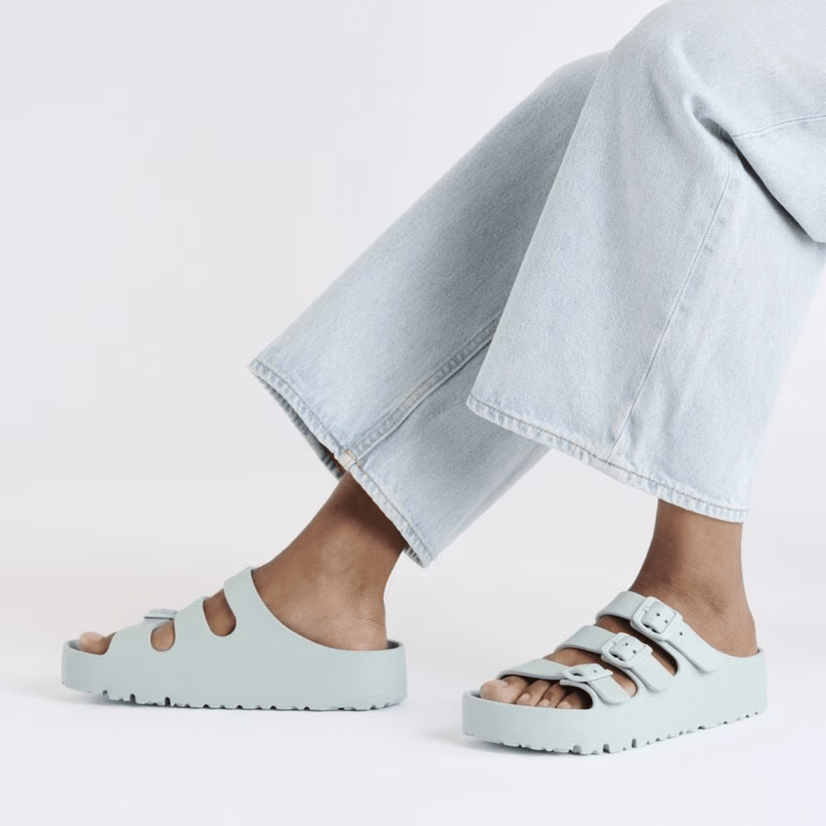 Birkenstock Women's Florida Flex Platform EVA in Surf Green