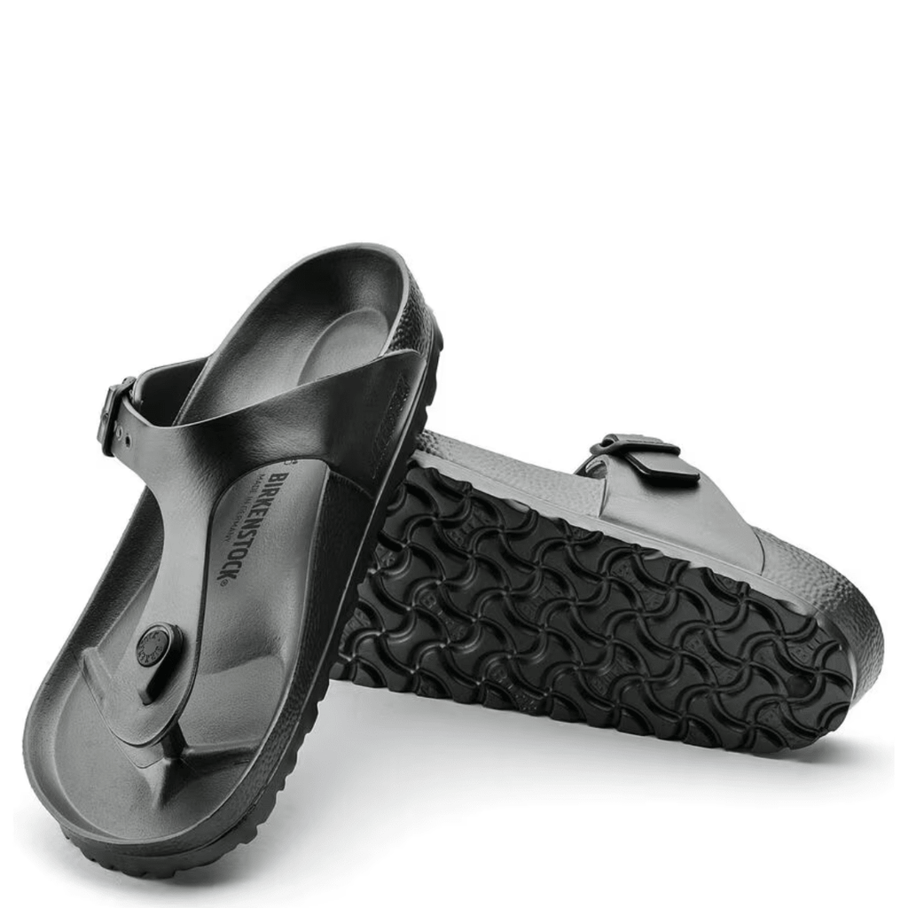 Birkenstock Women's Gizeh EVA in Metallic Anthracite