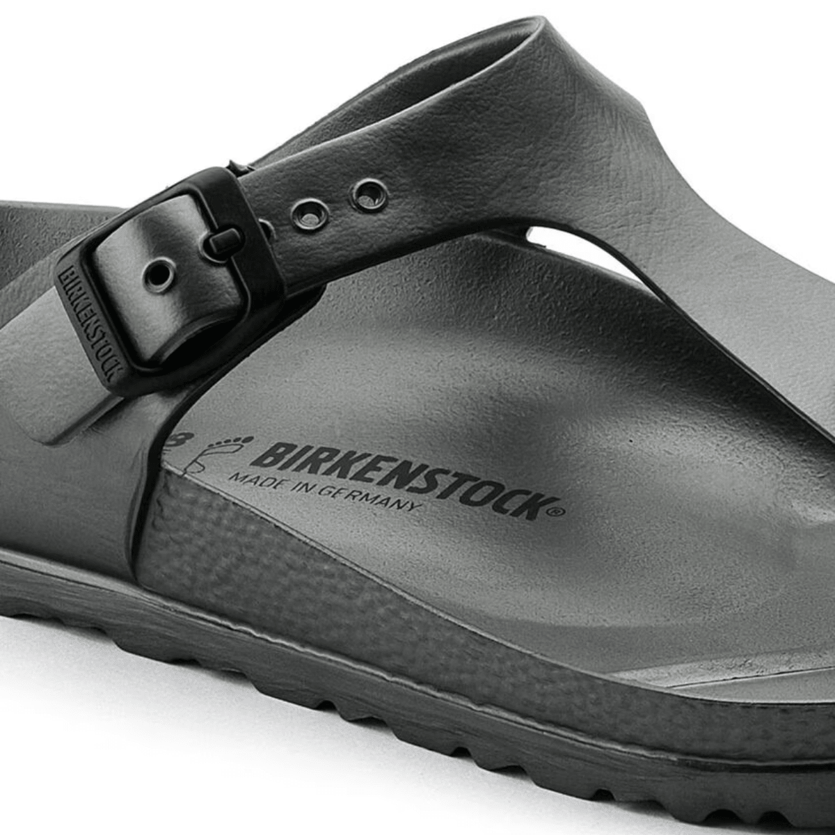 Birkenstock Women's Gizeh EVA in Metallic Anthracite
