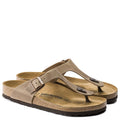 Birkenstock Women's Gizeh Oiled Leather in Tobacco Brown