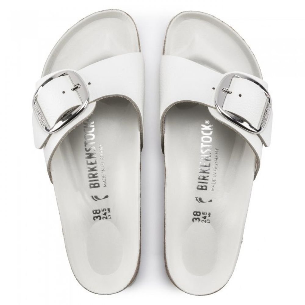 Birkenstock Women's Madrid Big Buckle Leather in White
