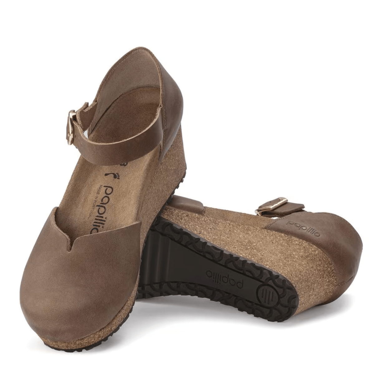 Birkenstock Women's Mary Ring-Buckle Oiled Leather in Cognac