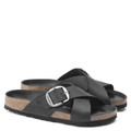 Birkenstock Women's Siena Big Buckle Oiled Leather in Black