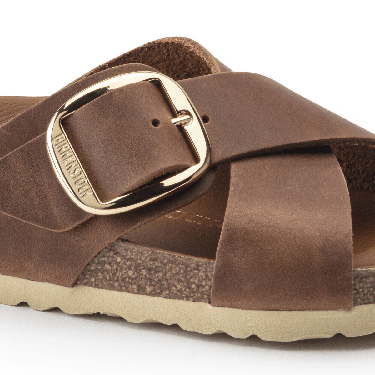 Birkenstock Women's Siena Big Buckle Oiled Leather in Cognac