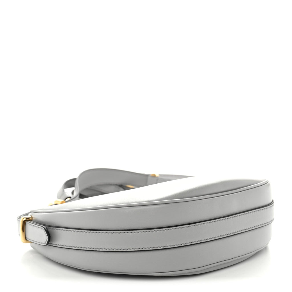 Soft Calfskin Arque Shoulder Bag Granito