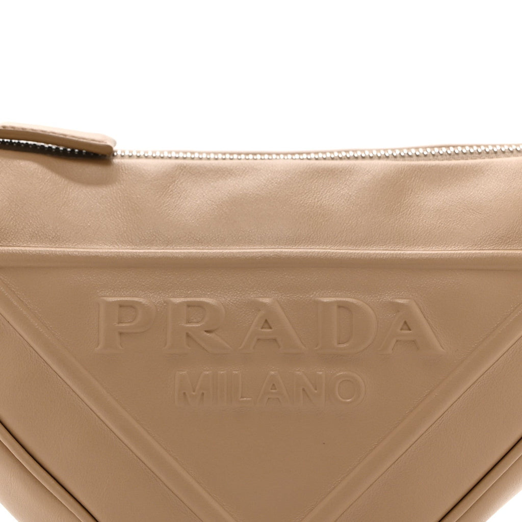 Grace Lux Triangle Shoulder Bag Sabbia