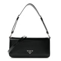 Spazzolato Femme Flap Shoulder Bag Black