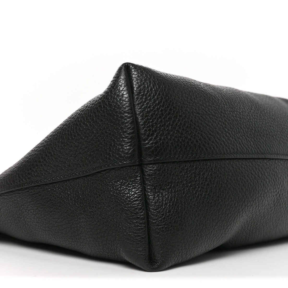Vitello Daino Shopping Tote Black