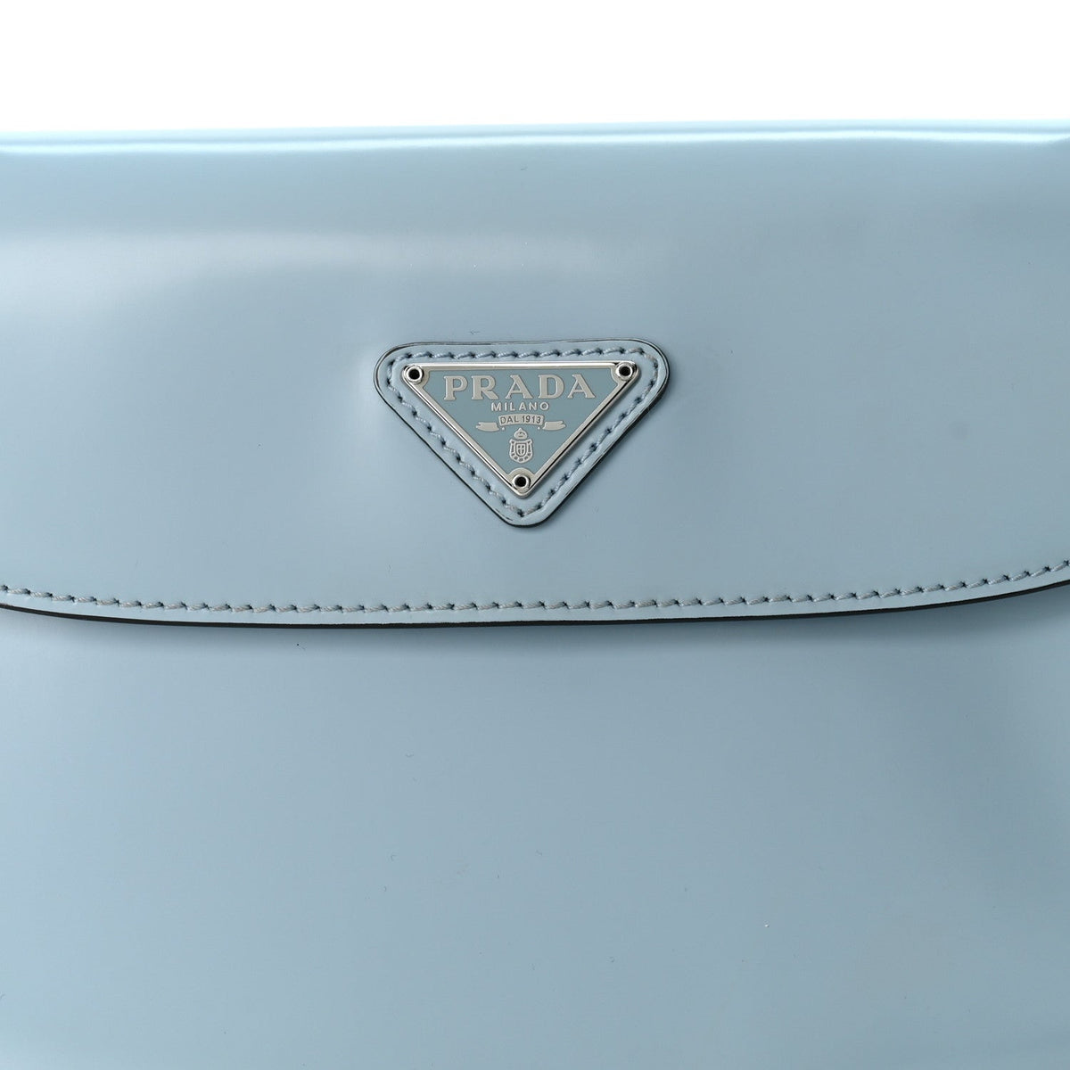 Spazzolato Cleo Flap Shoulder Bag Celeste Black