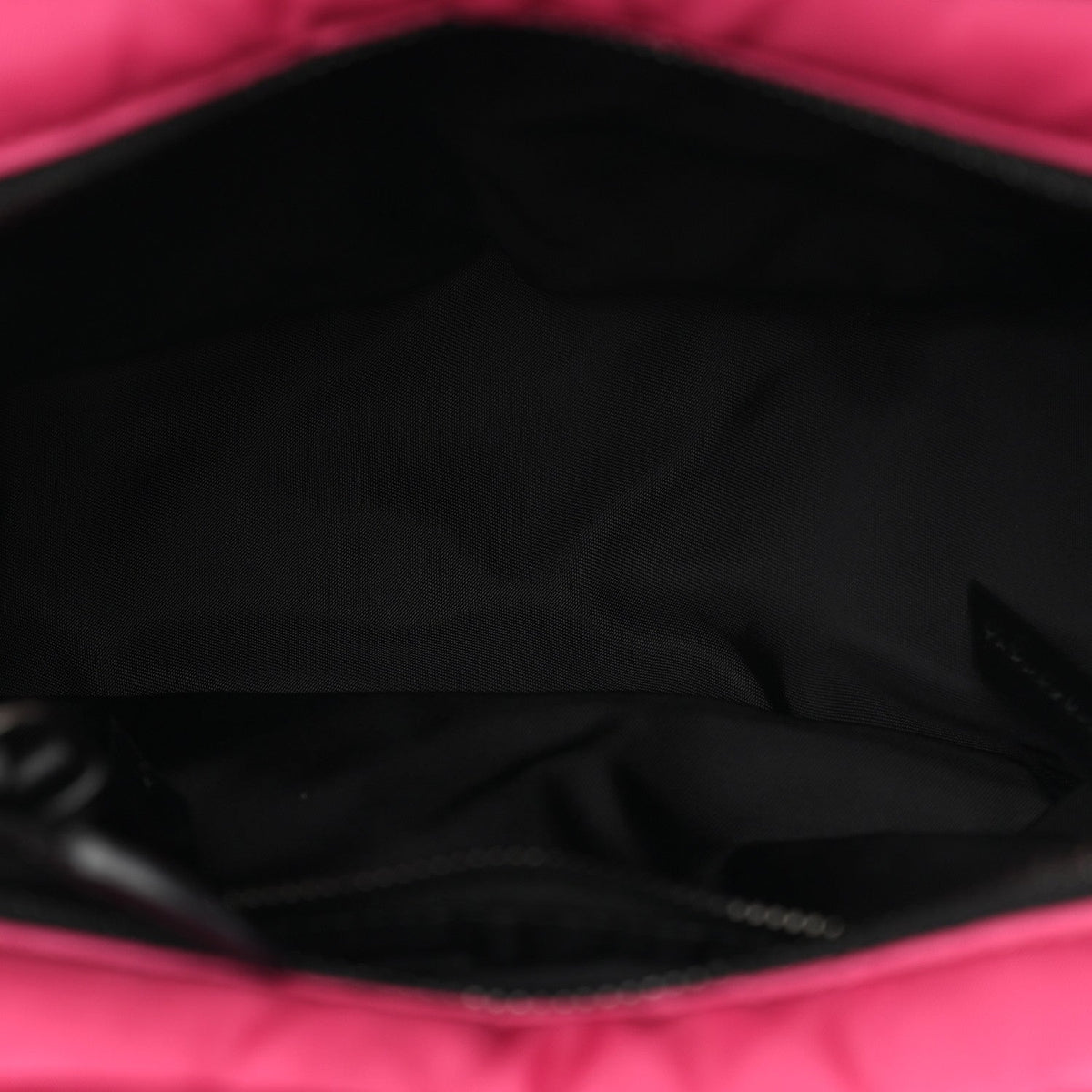 Tessuto Nylon Soft Padded Shopping Tote Fuxia
