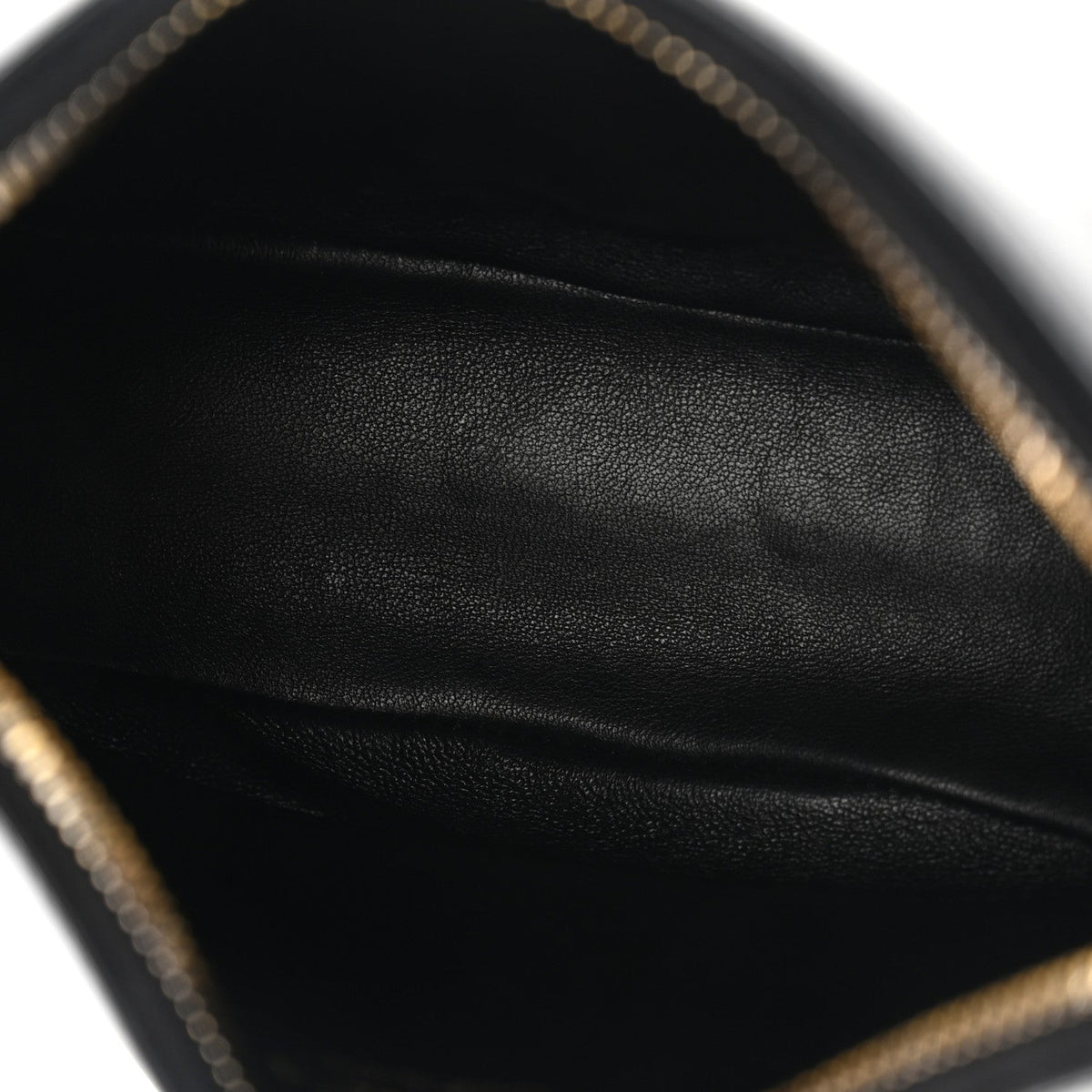 Soft Calfskin Arque Shoulder Bag Black