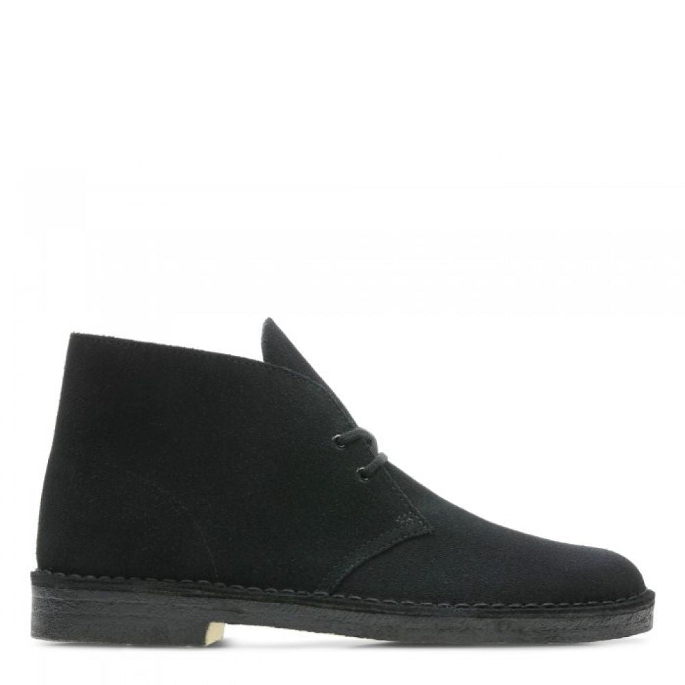 Clarks Men's Desert Boot in Black Suede