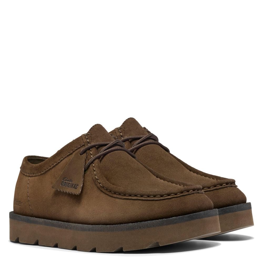 Clarks Men's Meare Walla in Dark Olive Suede