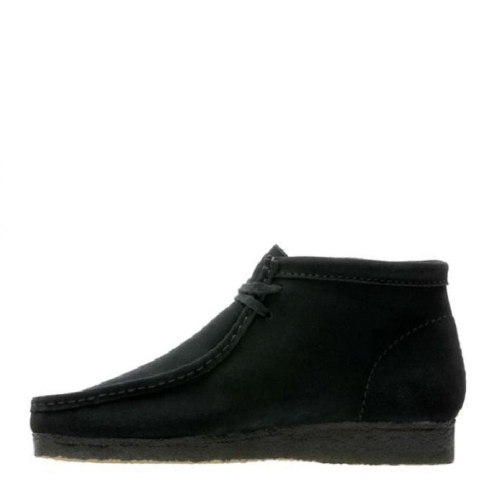 Clarks Men's Wallabee Boot in Black Suede