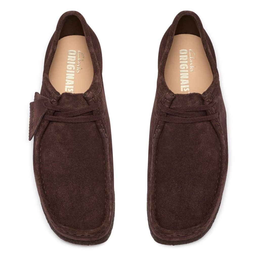 Clarks Men's Wallabee in Chocolate Suede