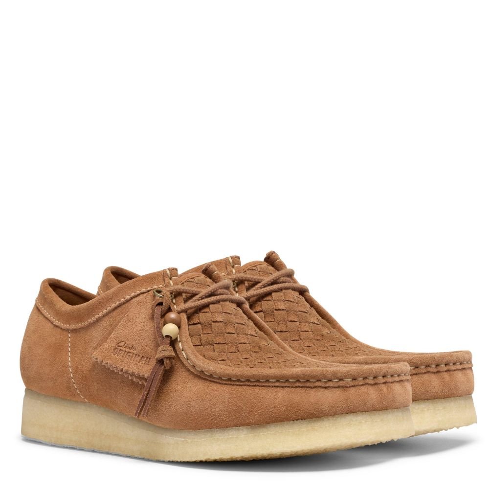Clarks Men's Wallabee in Tan Weave