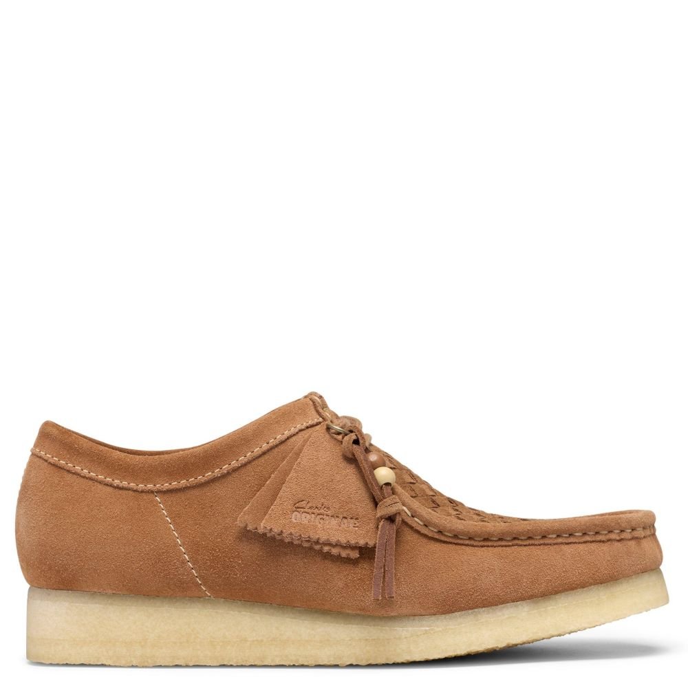 Clarks Men's Wallabee in Tan Weave