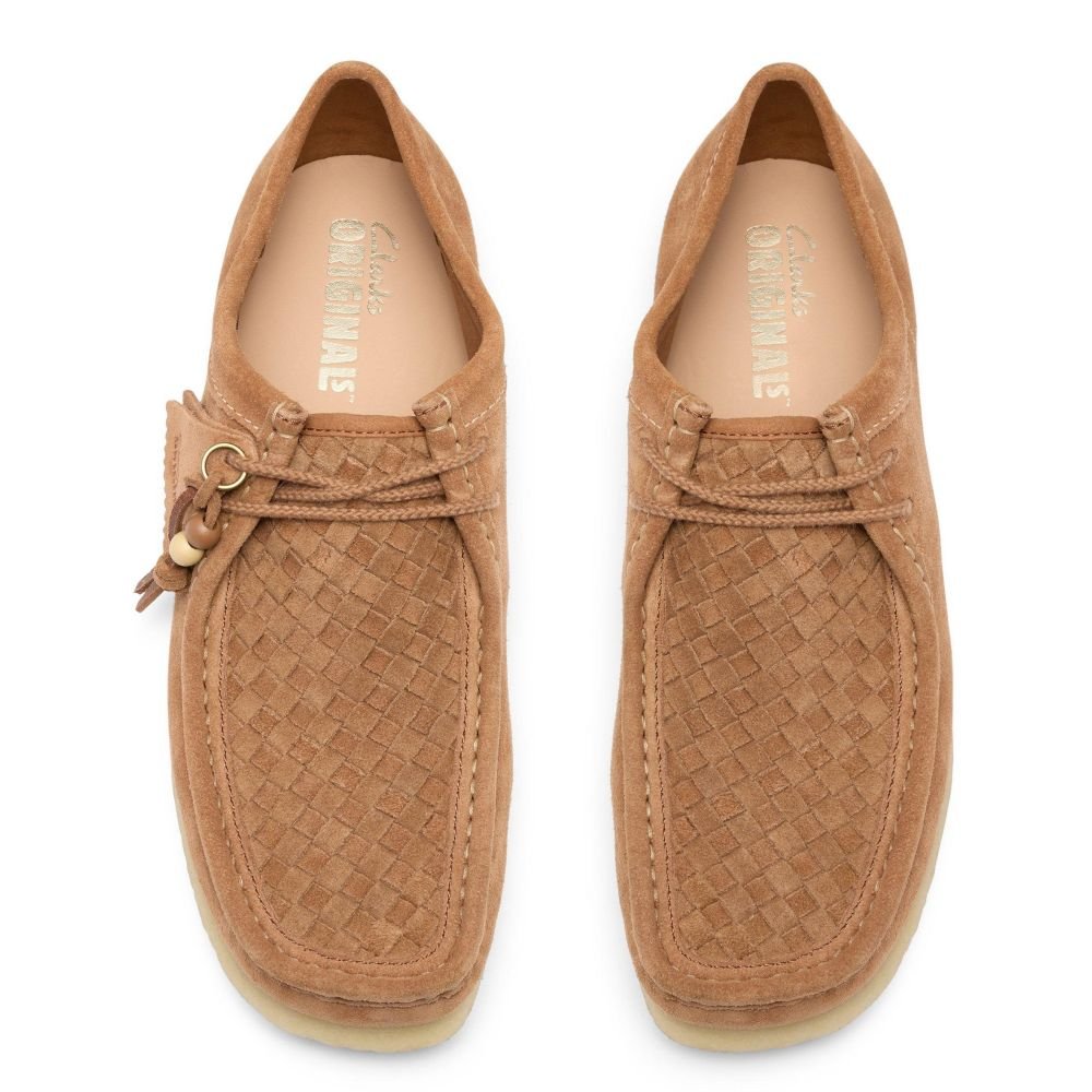 Clarks Men's Wallabee in Tan Weave