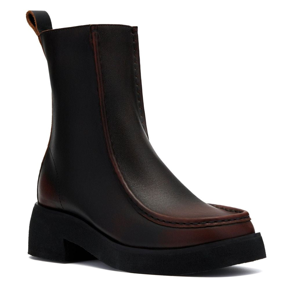 Clarks Women's Effery Zip in Brown Combi