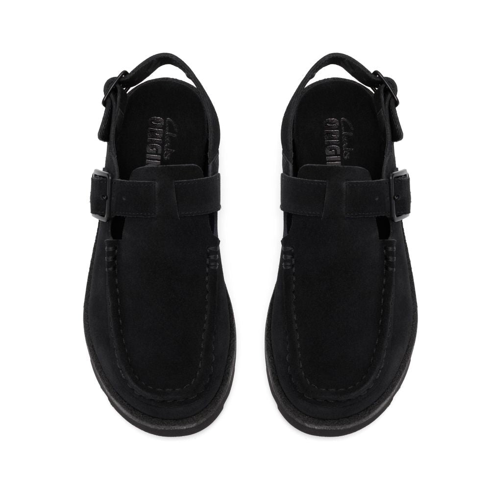 Clarks Women's Meare Easy in Black Suede