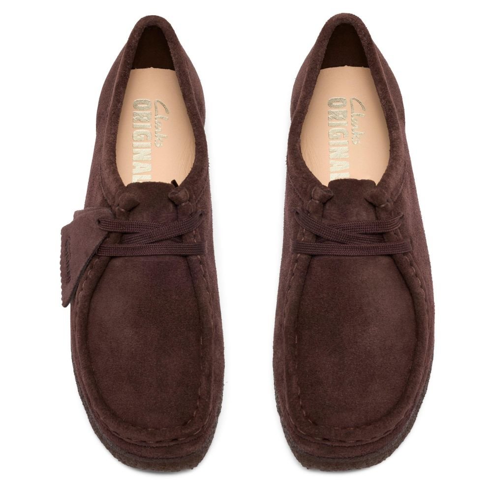 Clarks Women's Wallabee in Chocolate Suede