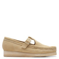 Clarks Women's Wallabee T-Bar in Maple Suede