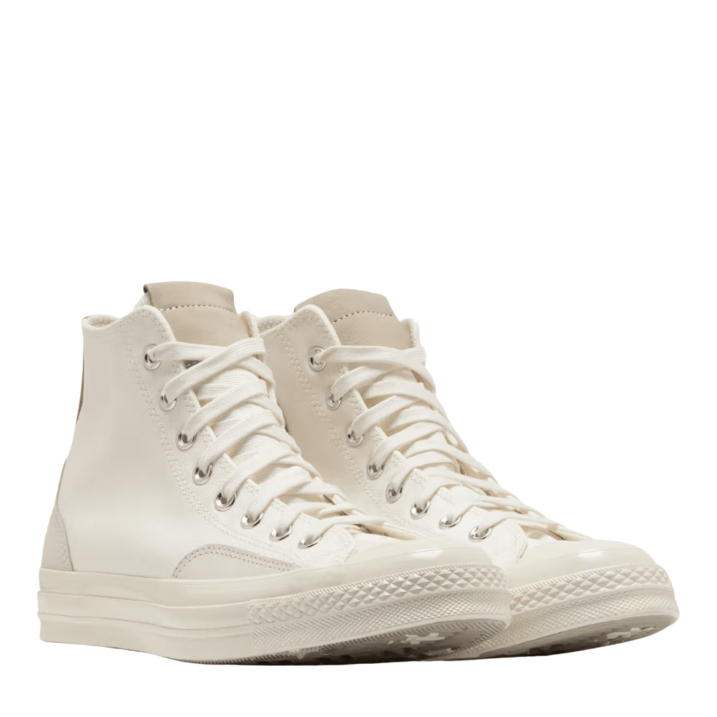 Converse Chuck 70 High Top Canvas & Suede in Vintage White/Egret/Papyrus