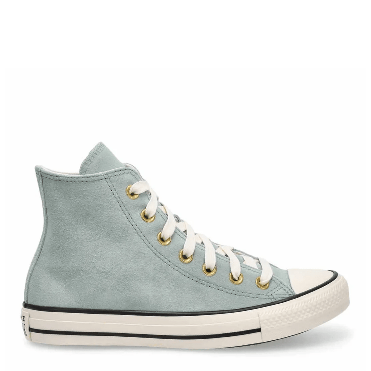Converse Chuck Taylor All Star High Top Suede in Thyme Again/Egret/Black