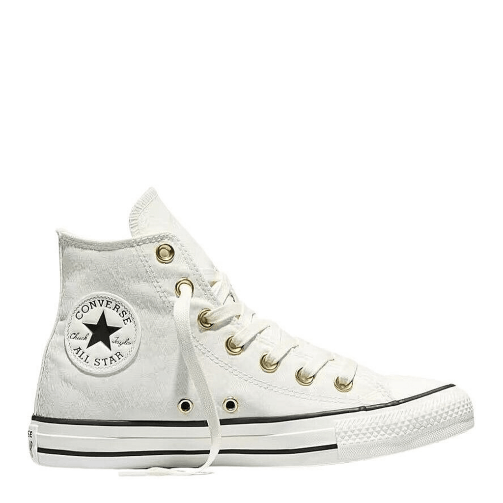 Converse Women's Chuck Taylor All Star High Top Shine in Egret/Black