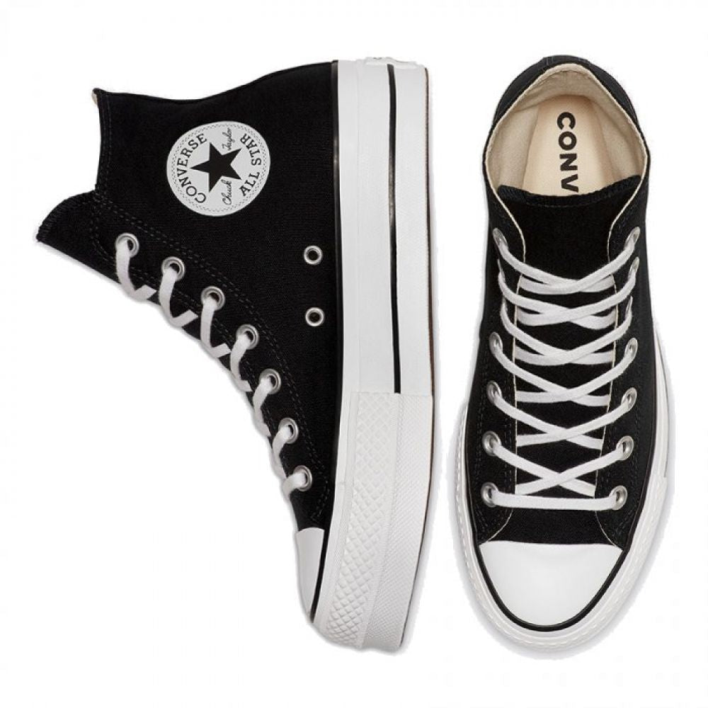 Converse Women's Chuck Taylor All Star Lift High Top in Black/White/White