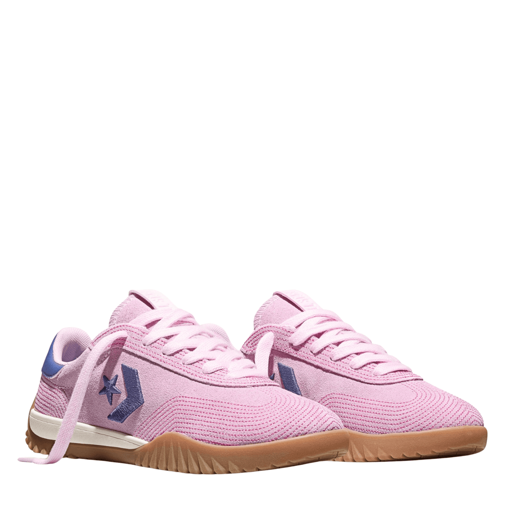 Converse Women's Run Star Trainer Stitched Suede in New Found Bloom/Pink