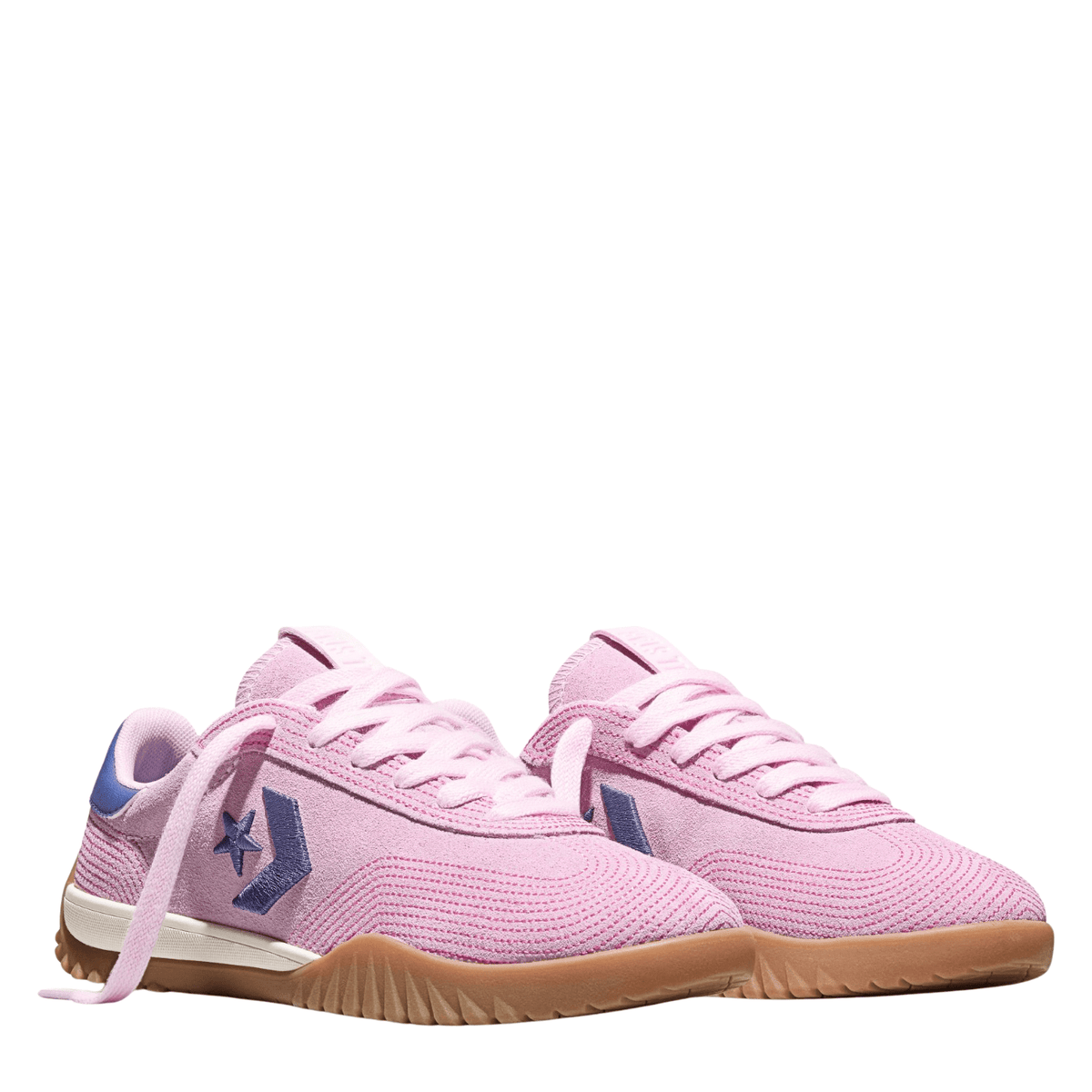 Converse Women's Run Star Trainer Stitched Suede in New Found Bloom/Pink