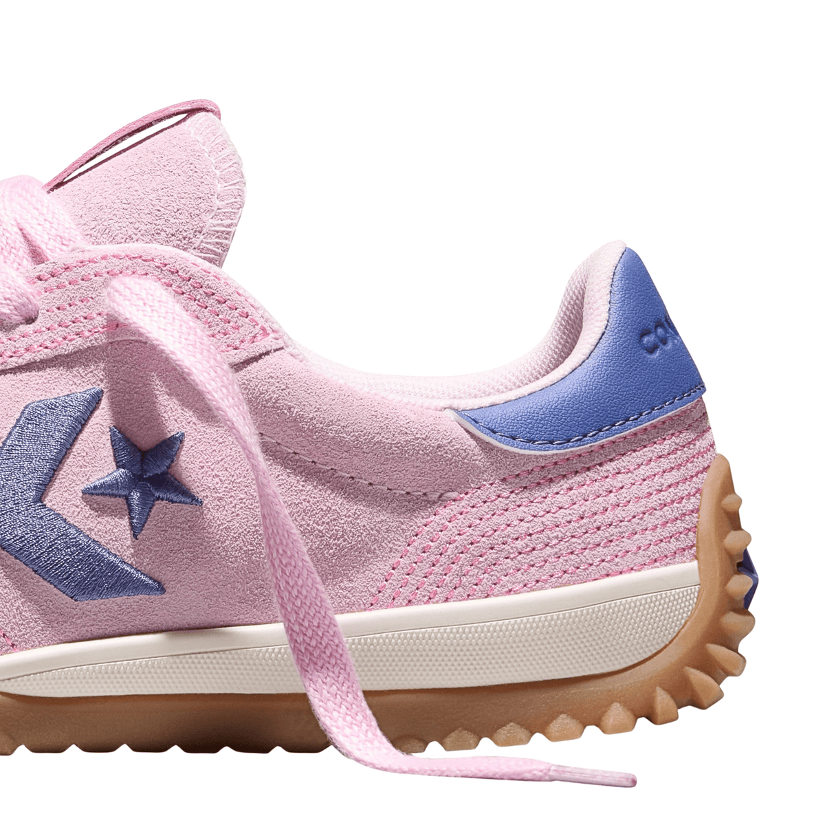 Converse Women's Run Star Trainer Stitched Suede in New Found Bloom/Pink