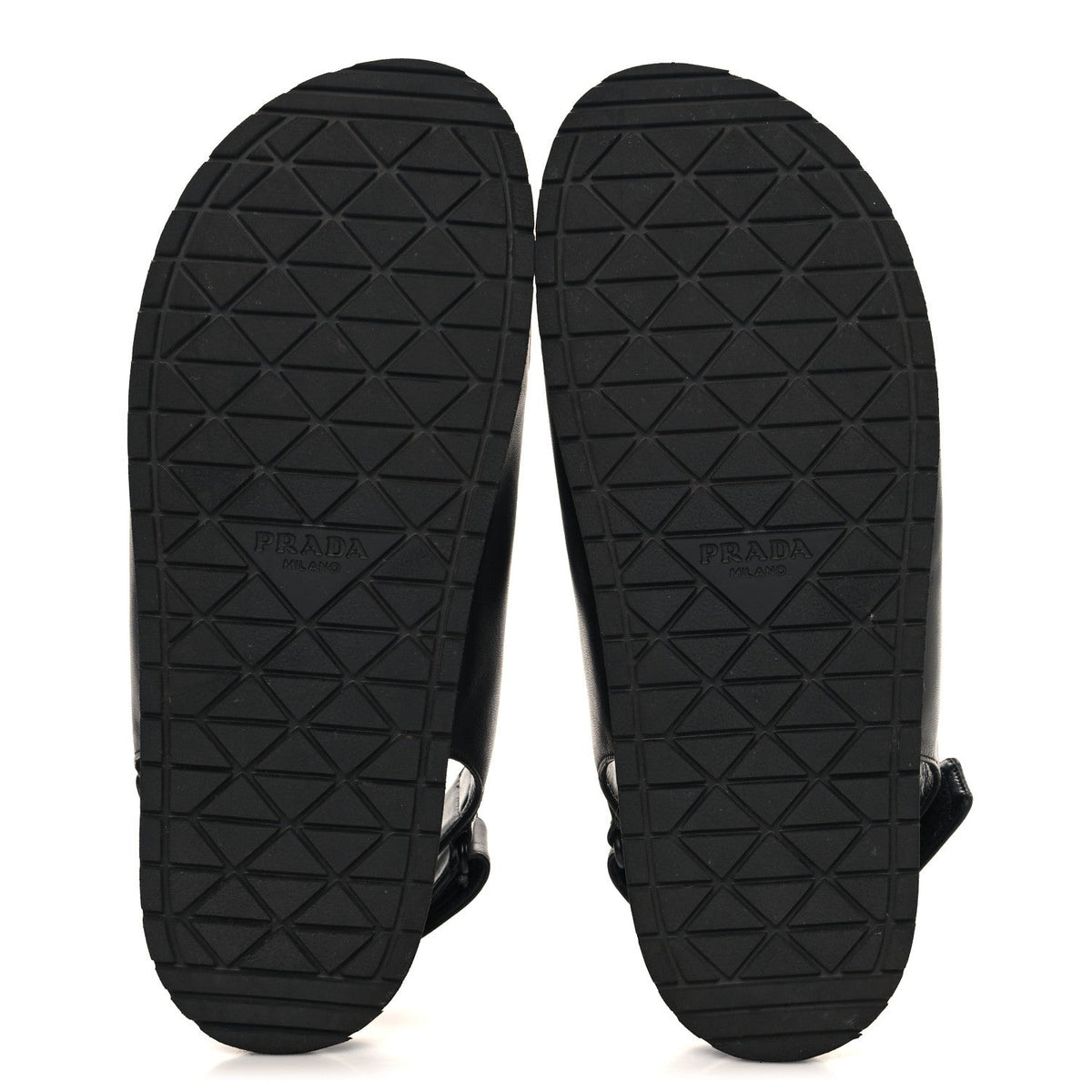 Nappa Quilted Padded Slingback Sandals 38.5 Black