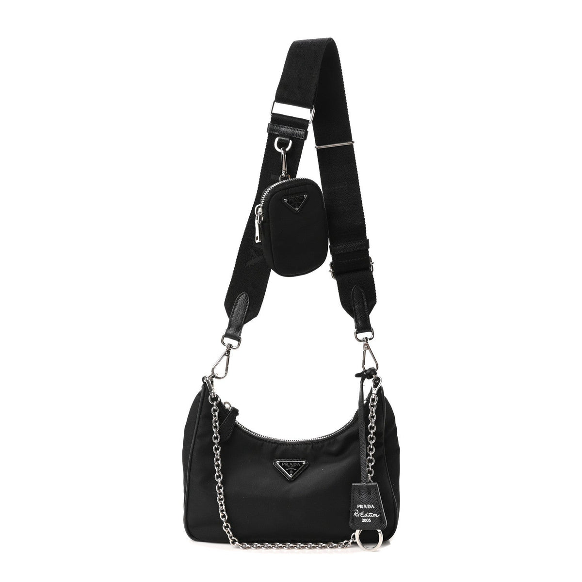 Nylon Re-Edition 2005 Shoulder Bag Black