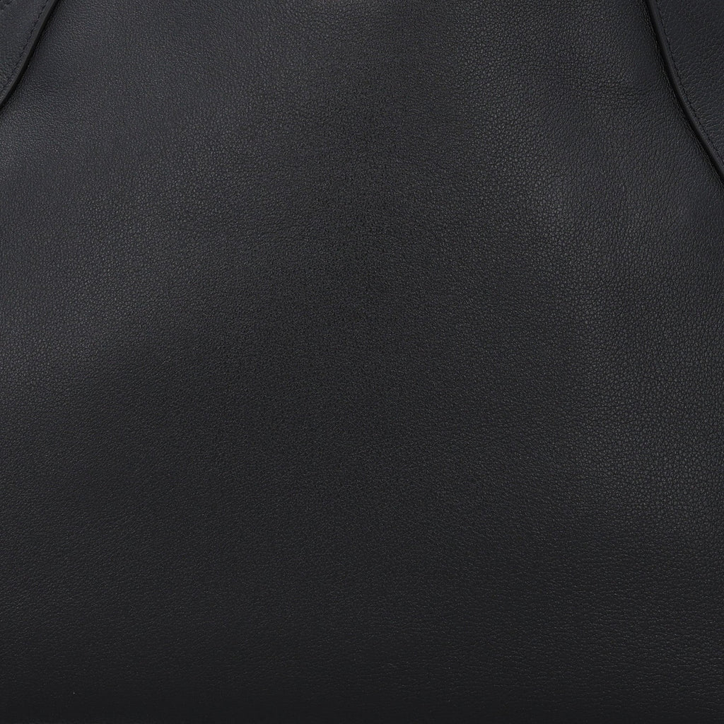 Soft Grain Calfskin Large Tote Bag Black