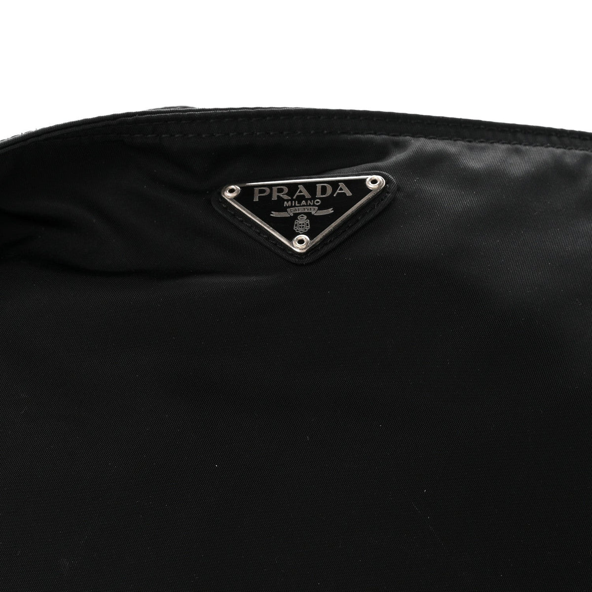 Nylon Vela Flat Messenger Bag Black