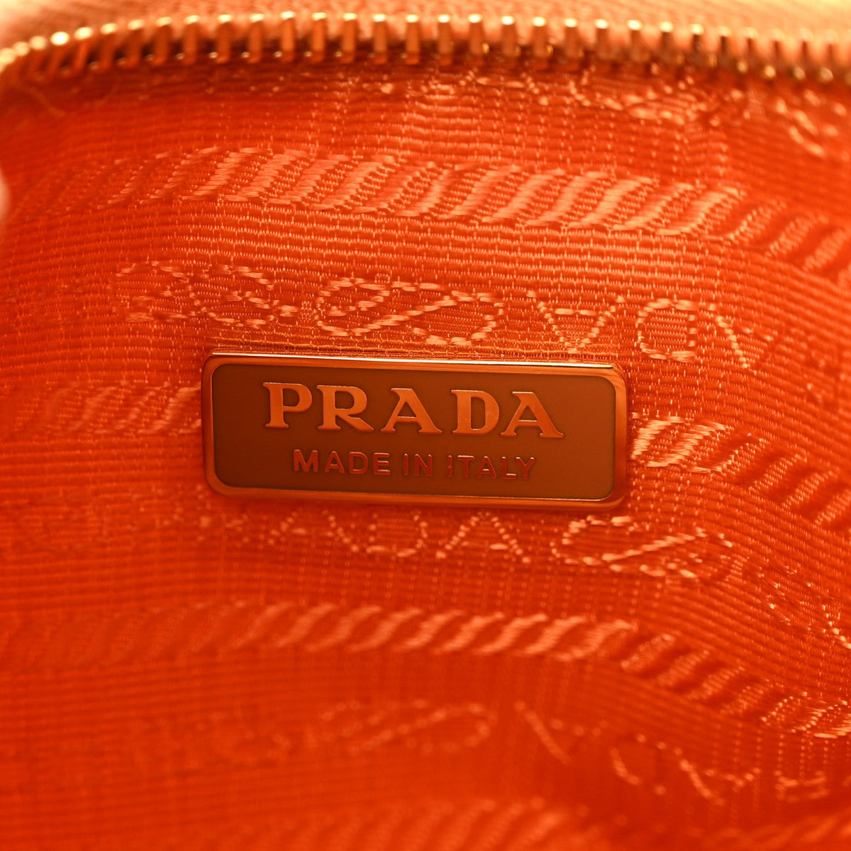 Nylon Saffiano Re-Edition 2005 Shoulder Bag Amber