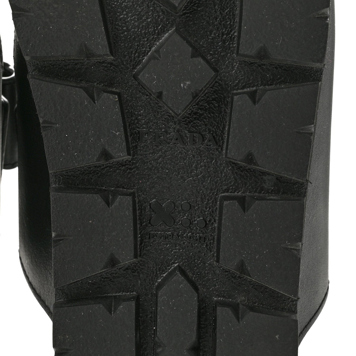 Vitello Sport Triangle Logo Mens Strap Sandals 11 Black