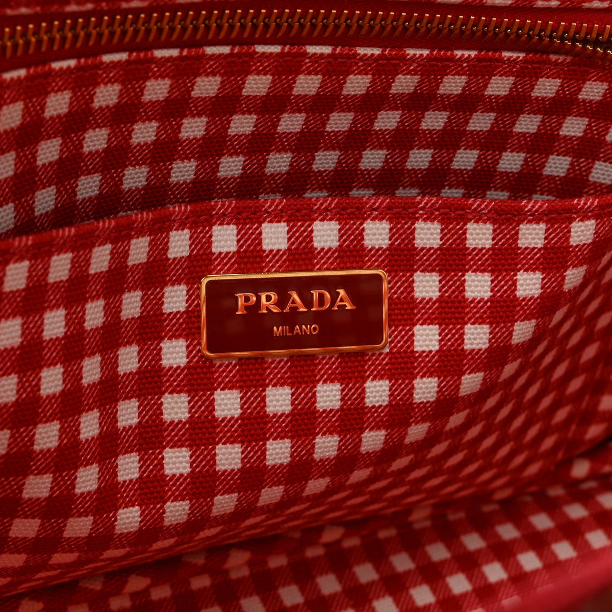 Canapa Small Logo Tote Rosso Talco