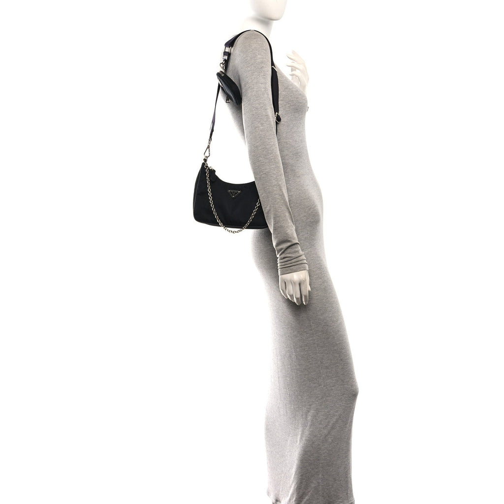 Nylon Re-Edition 2005 Shoulder Bag Black