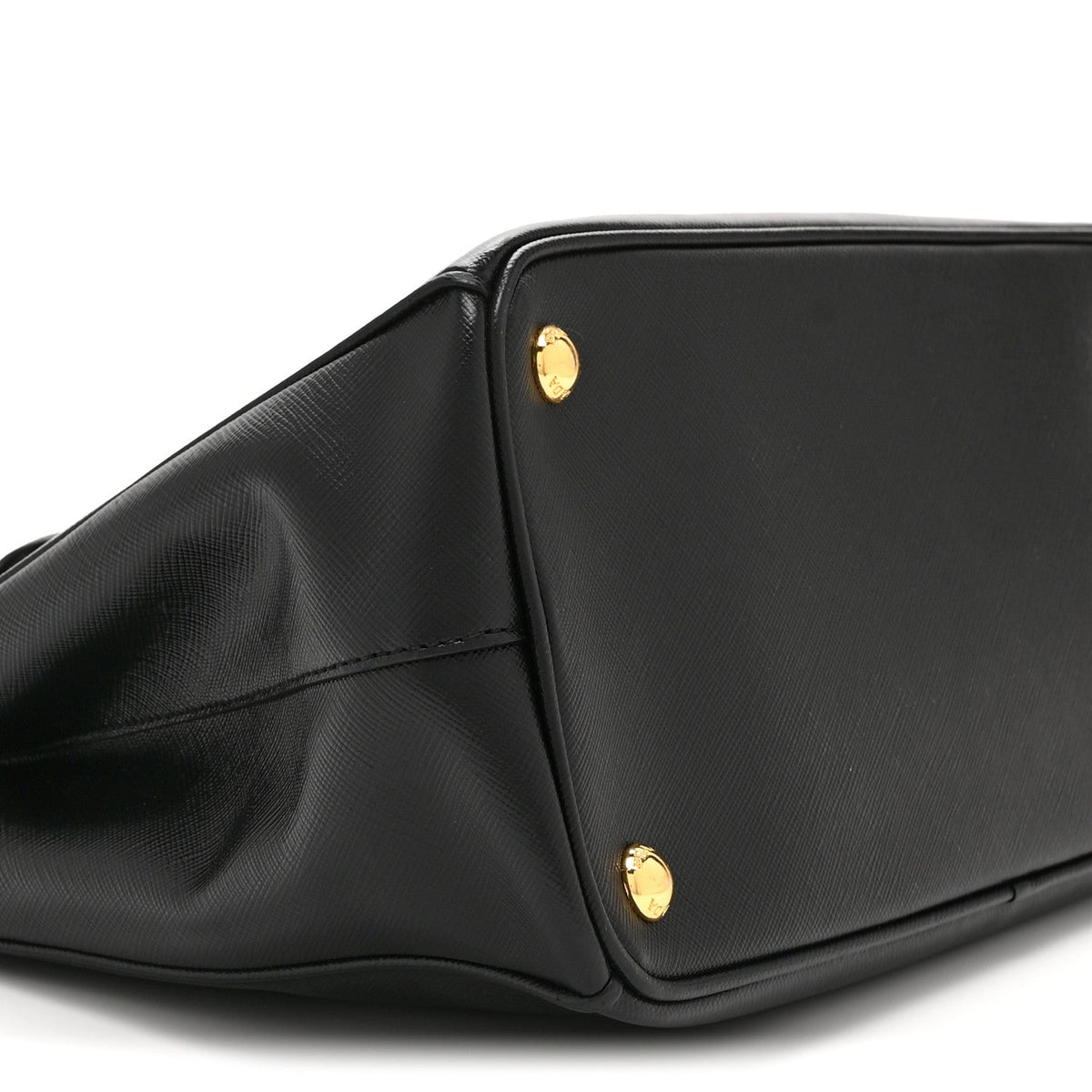 Saffiano Small Galleria Double Zip Tote Black
