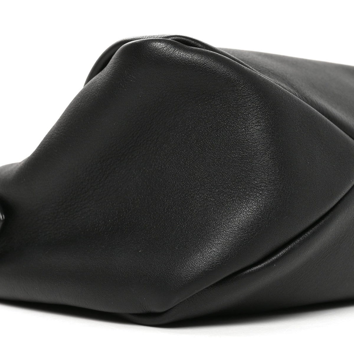 Soft Calfskin Large Aimée Shoulder Bag Black