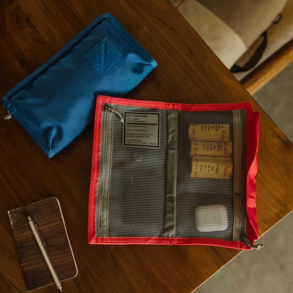 Evergoods Civic Access Pouch 1L in Ultra Red