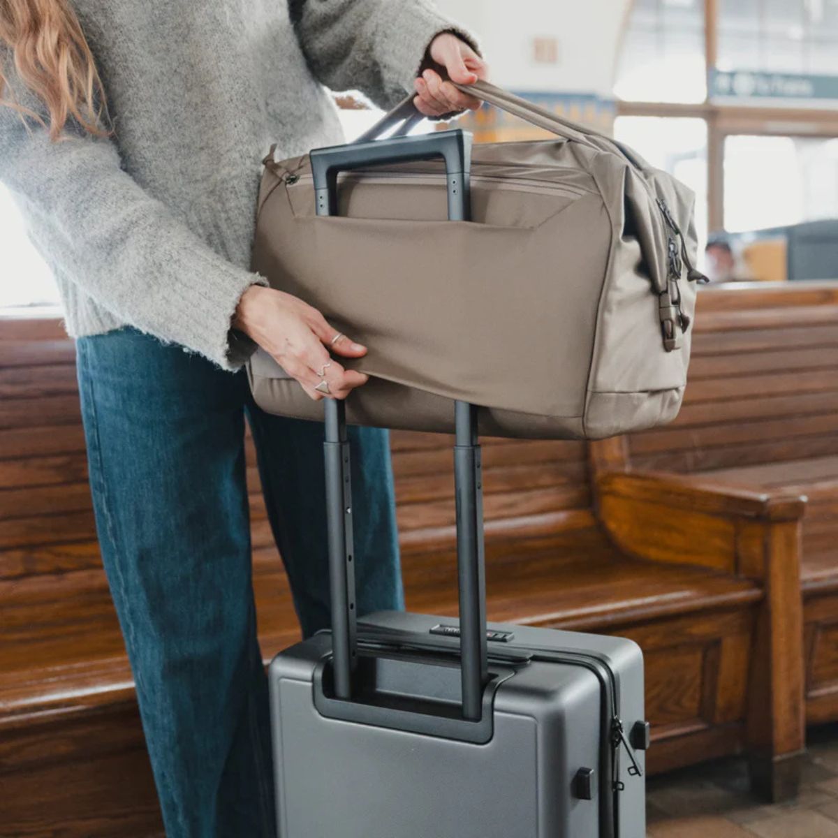 Evergoods Transit Duffel 25L in Fossil Brown