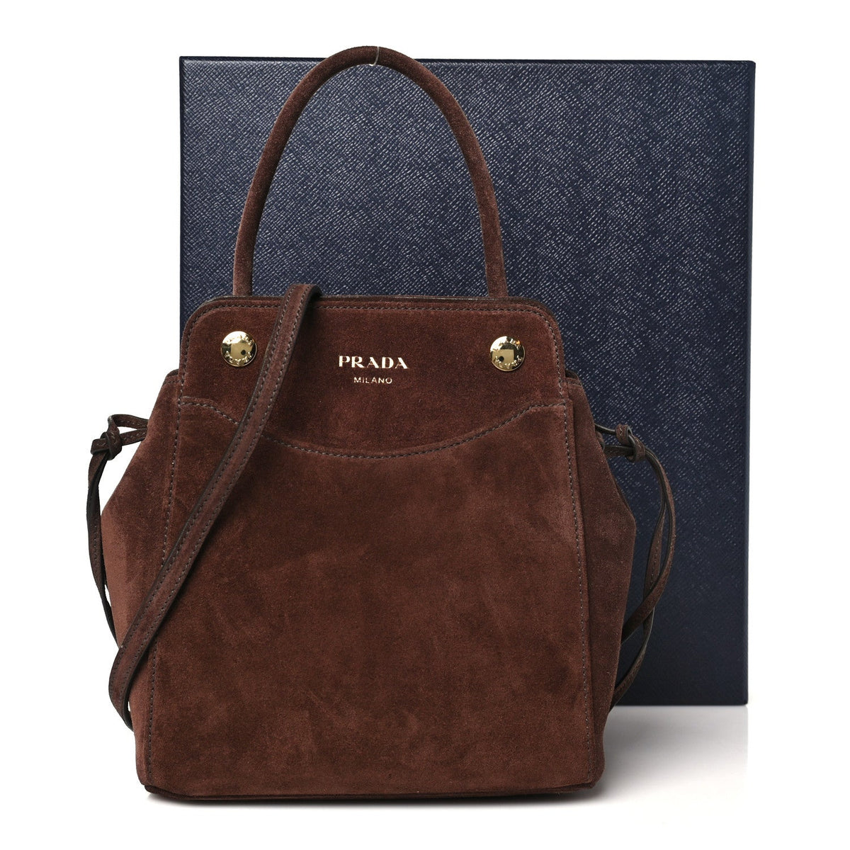 Scamosciato Mini Carry Shoulder Bag Moro