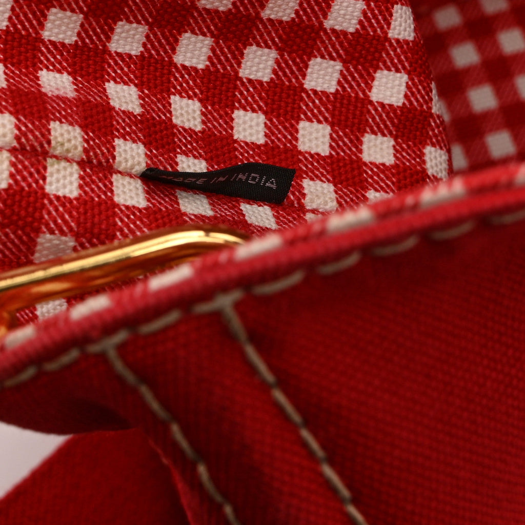 Canapa Small Logo Tote Rosso Talco