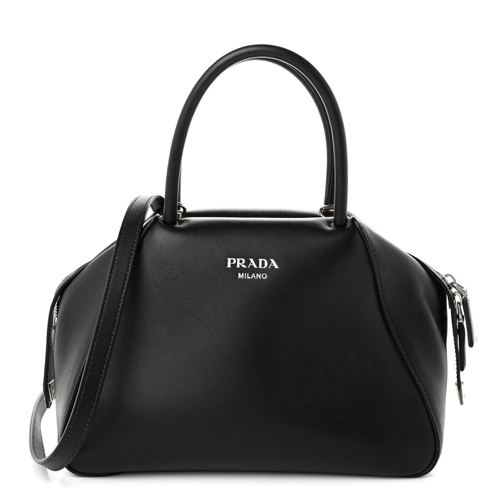 Softy Calfskin Small Supernova Handbag Black